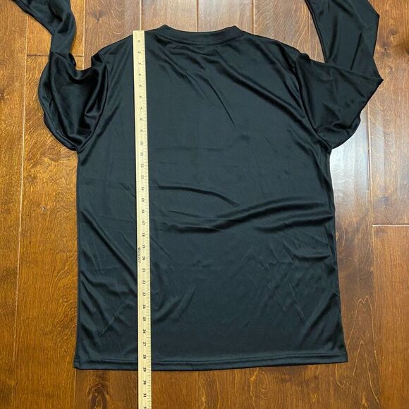 Unbranded USA Land Of The Free Black Long Sleeve Polyester T-Shirt Men's Large - Picture 8 of 8